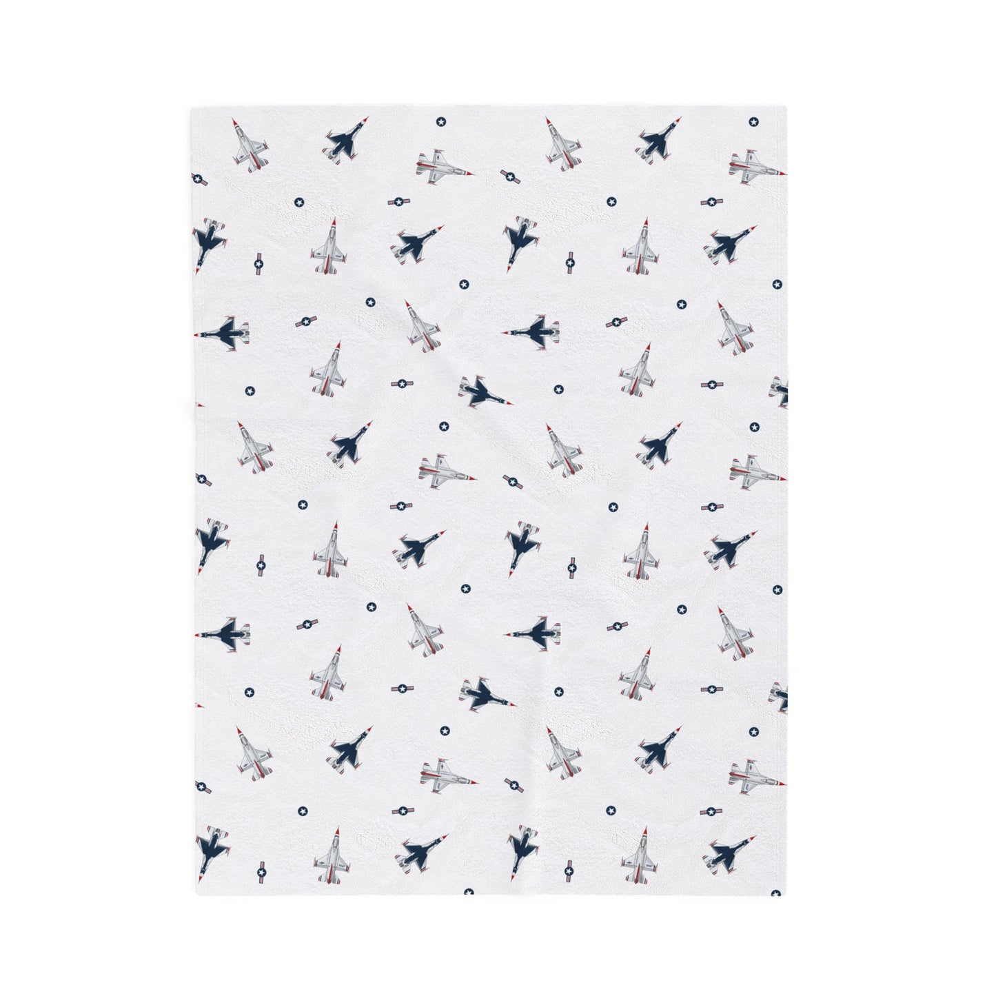 F-16 Thunderbirds Plush Blanket (30" X 40 Baby/Toddler)