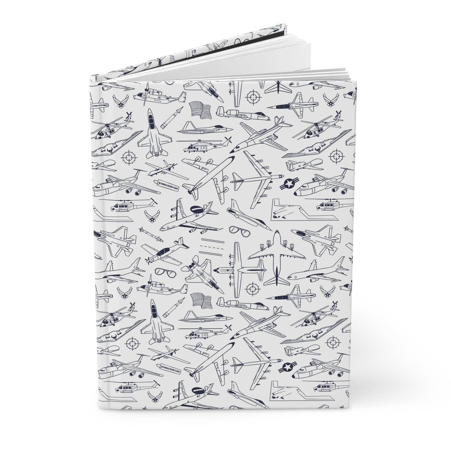 USAF Zoom + Boom Hardcover Journal/Notebook