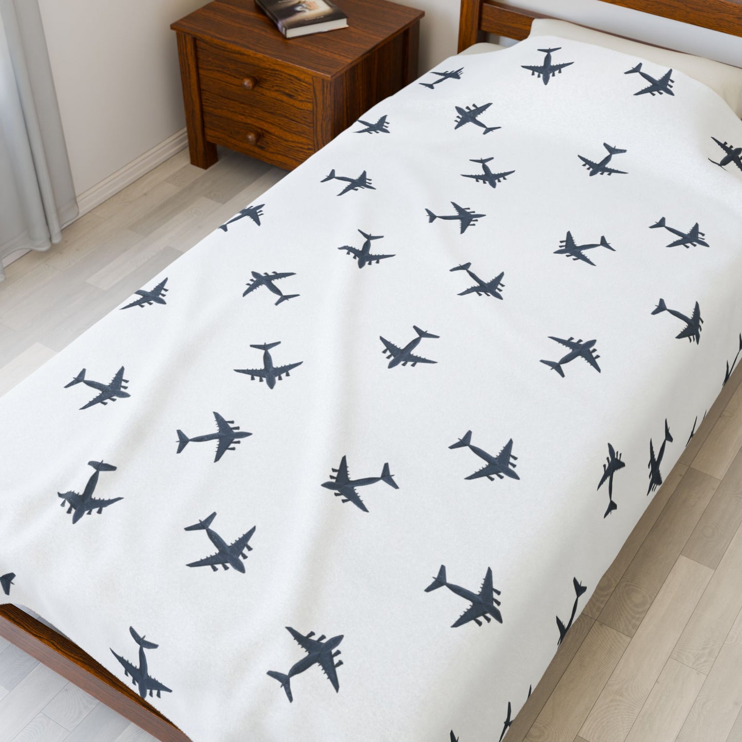 C-17 Globemaster Lil Pilots Collection Plush Blanket (3 Sizes)