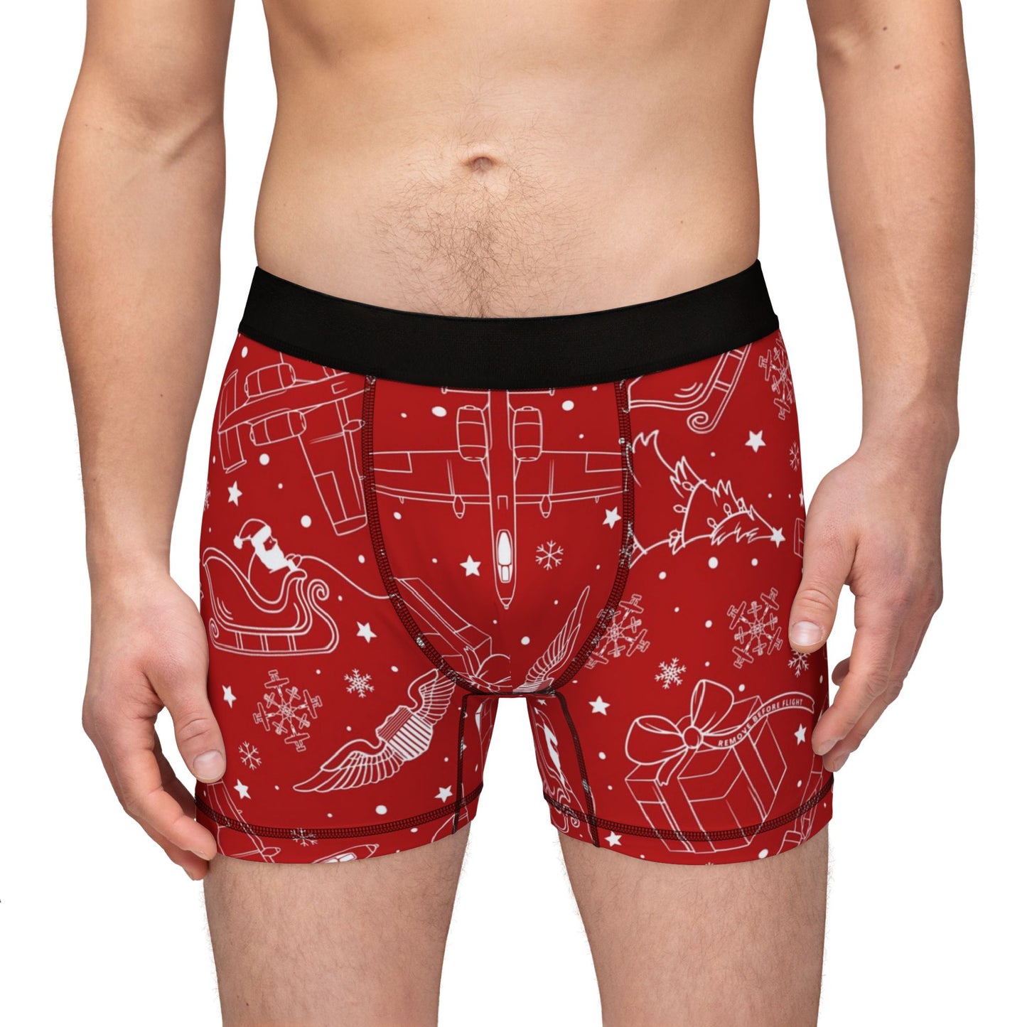 It's a Fighter Jet Christmas MEN'S BOXER BRIEFS (Choose from the A-10, F-15, F-16, F-22 and F-35)