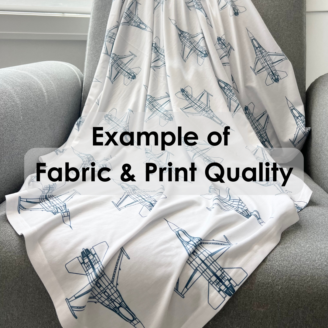 F-16 Thunderbirds Jersey Knit Swaddle Blanket - 42" x 42"