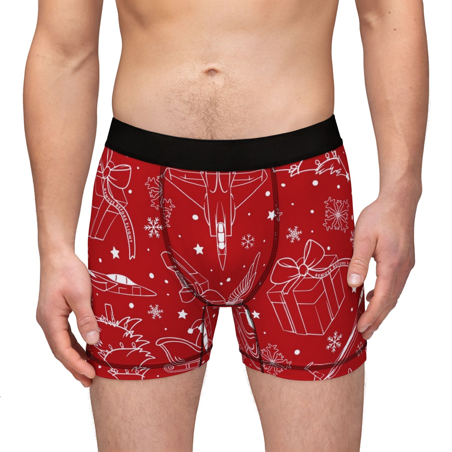 It's a Fighter Jet Christmas MEN'S BOXER BRIEFS (Choose from the A-10, F-15, F-16, F-22 and F-35)