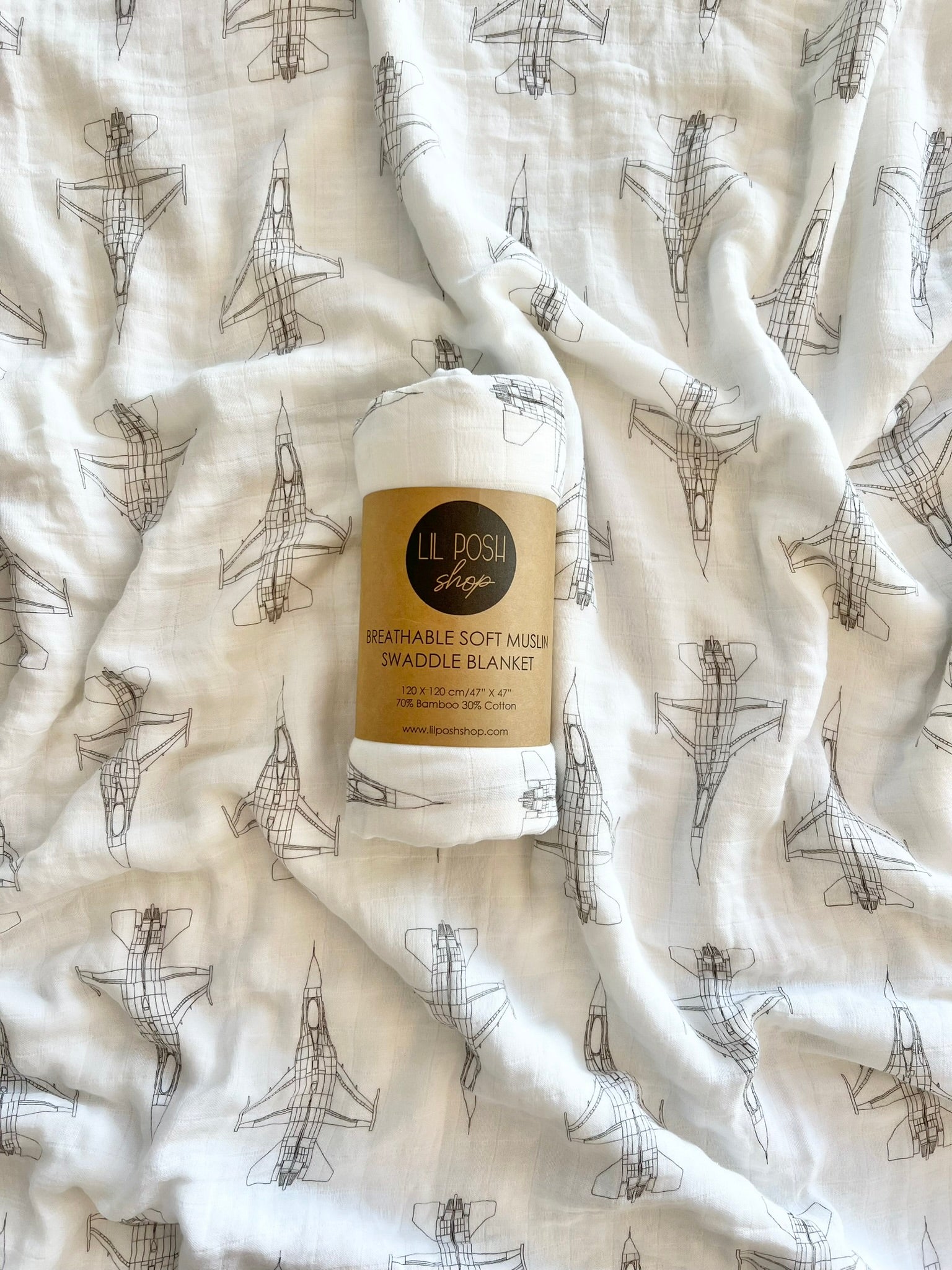 F-16_Fighter_Jet_Muslin_Swaddle-Grey