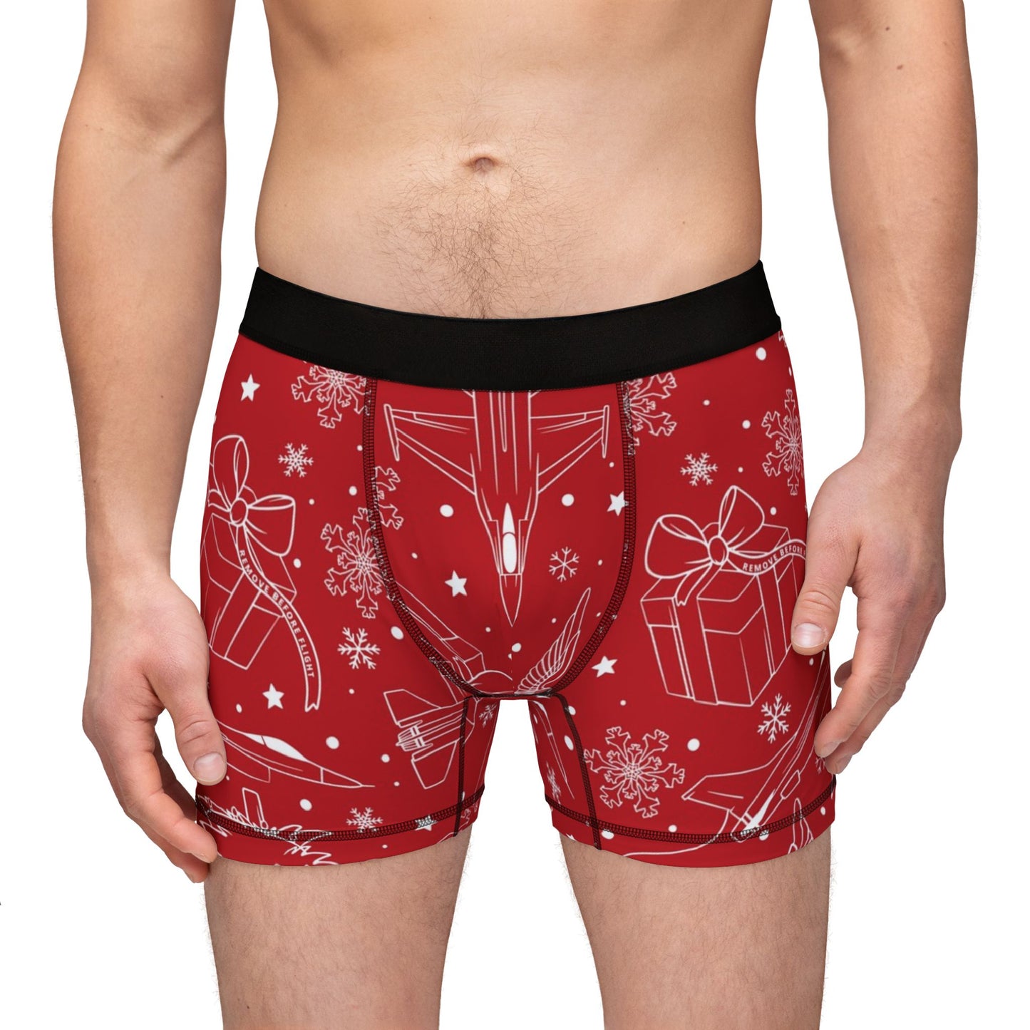 It's a Fighter Jet Christmas MEN'S BOXER BRIEFS (Choose from the A-10, F-15, F-16, F-22 and F-35)