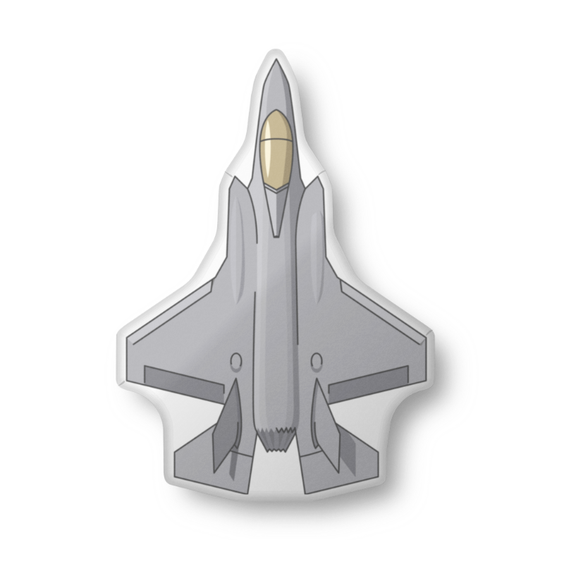 F-35 Fighter Jet Plush Pillow Toy