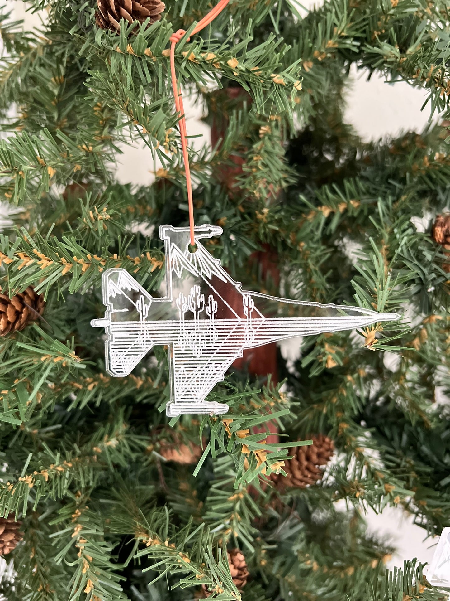 F-15, F-16, F-18, F-22 and F-35 Fighter Jet Mountain-scape Ornament Collaboration with JLeeElements