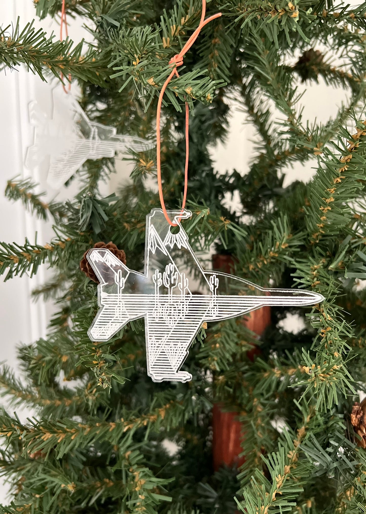 F-15, F-16, F-18, F-22 and F-35 Fighter Jet Mountain-scape Ornament Collaboration with JLeeElements