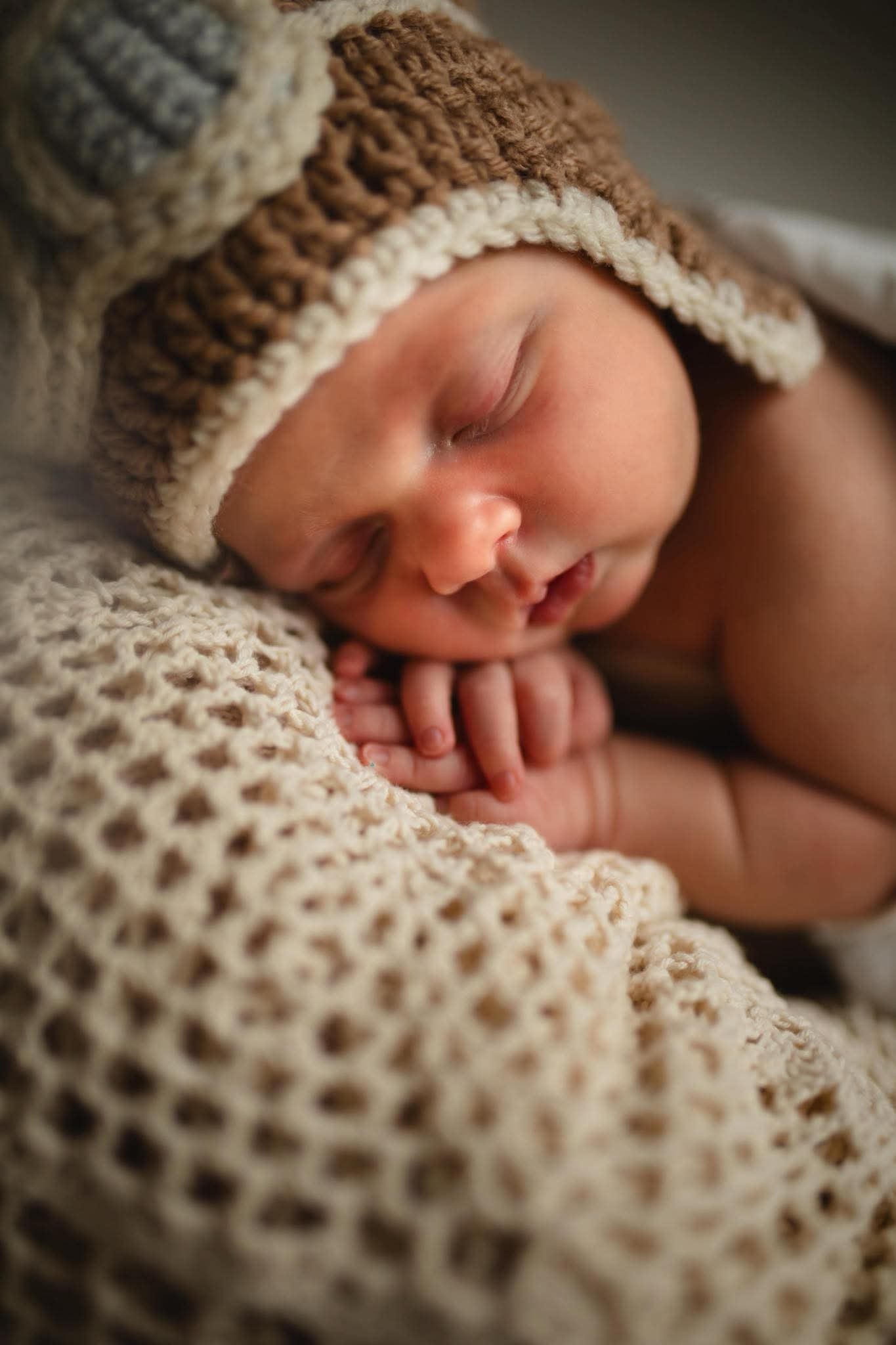 Infant Pilot Hat/Aviator Cap w/optional Jet Tag 0-3Mo. and 6-12Mo.