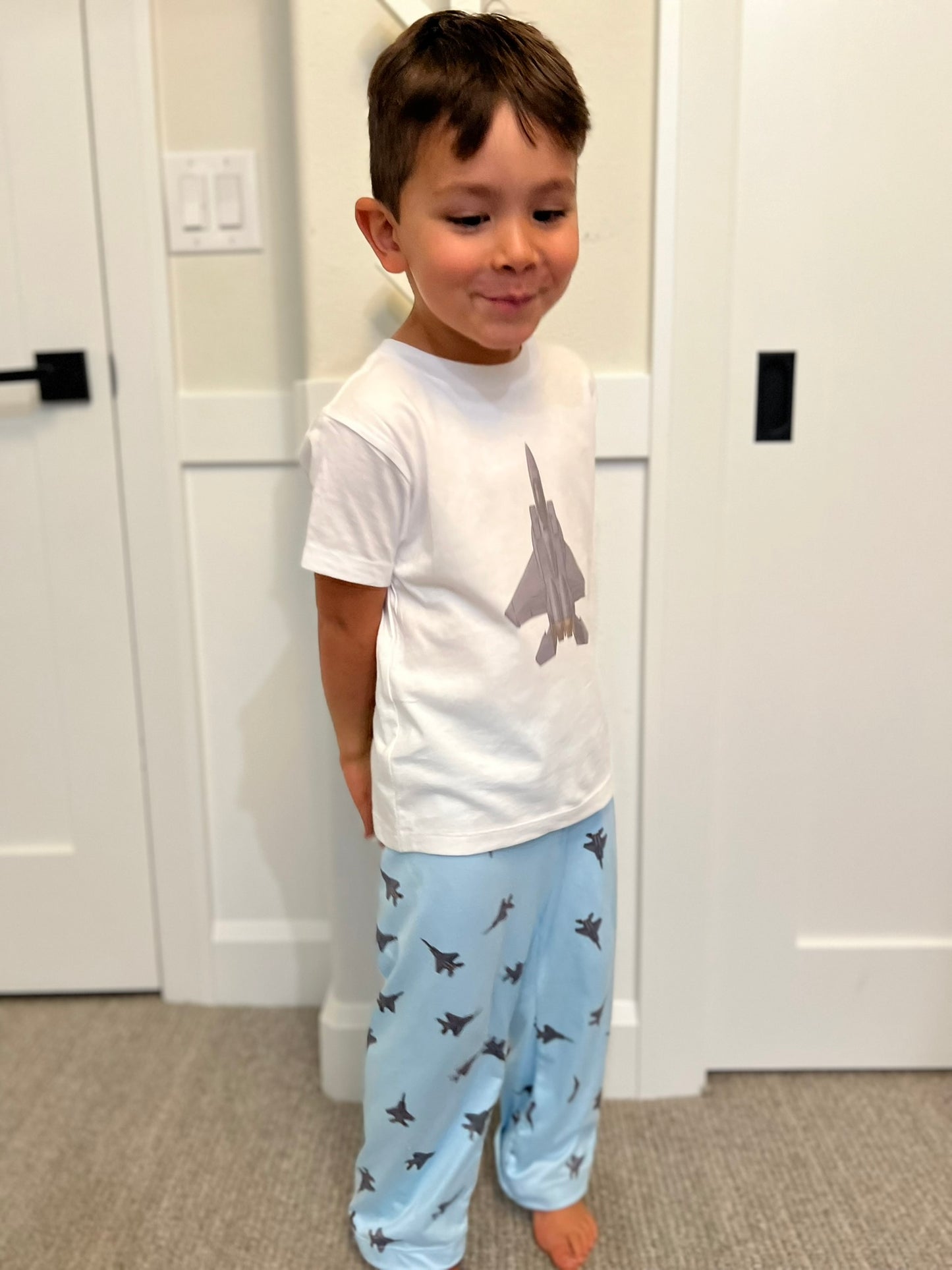 Lil_Pilot_Pastes_F15_pajama_top_and_bottom_model_2