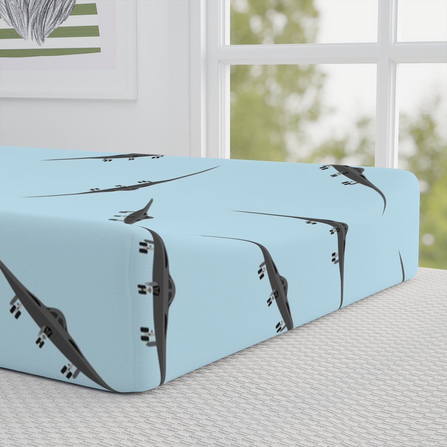 Lil Pilot Pastels Changing Pad Cover Up Close_choose your jet