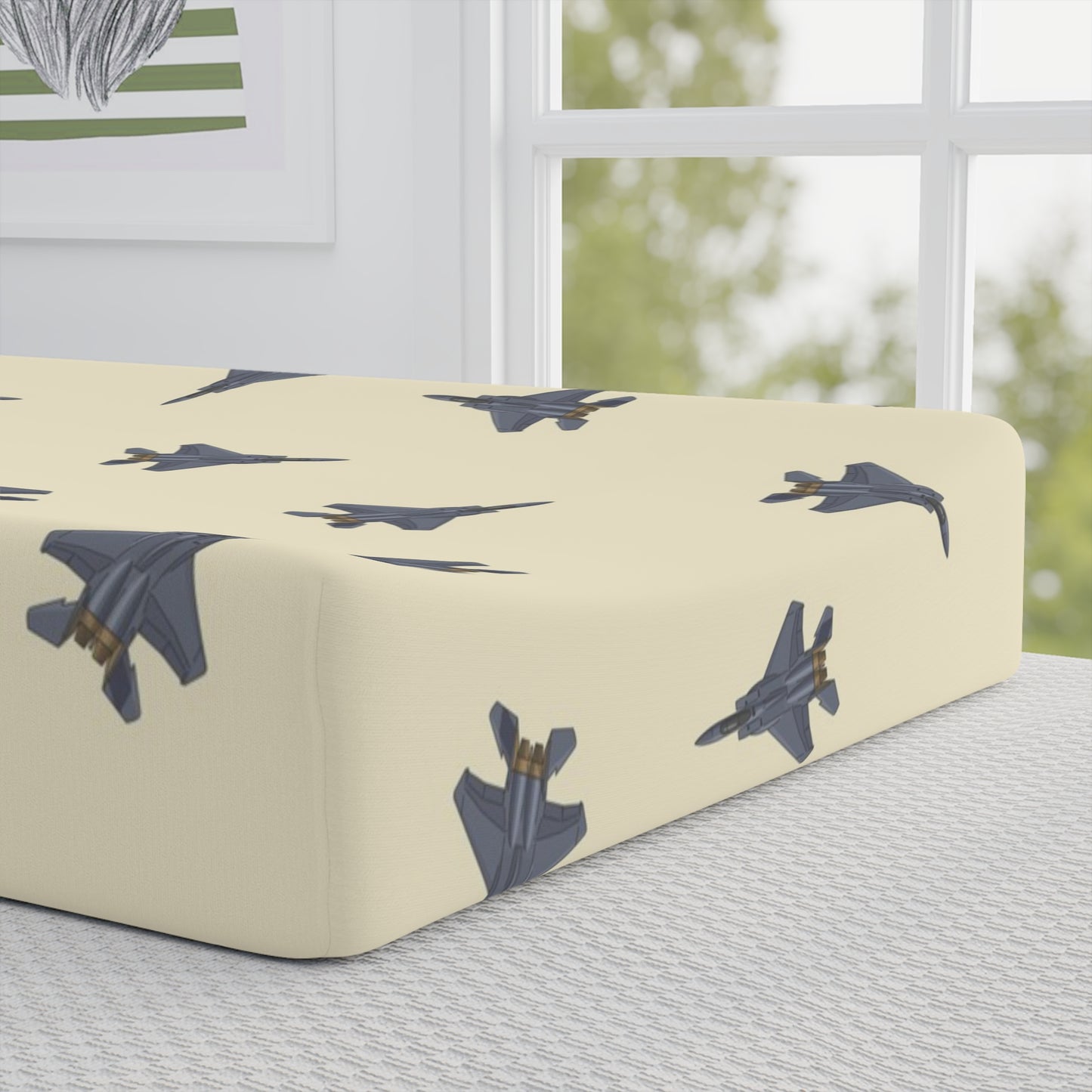 Lil Pilot Pastels Changing Pad Cover Up Close_choose your jet