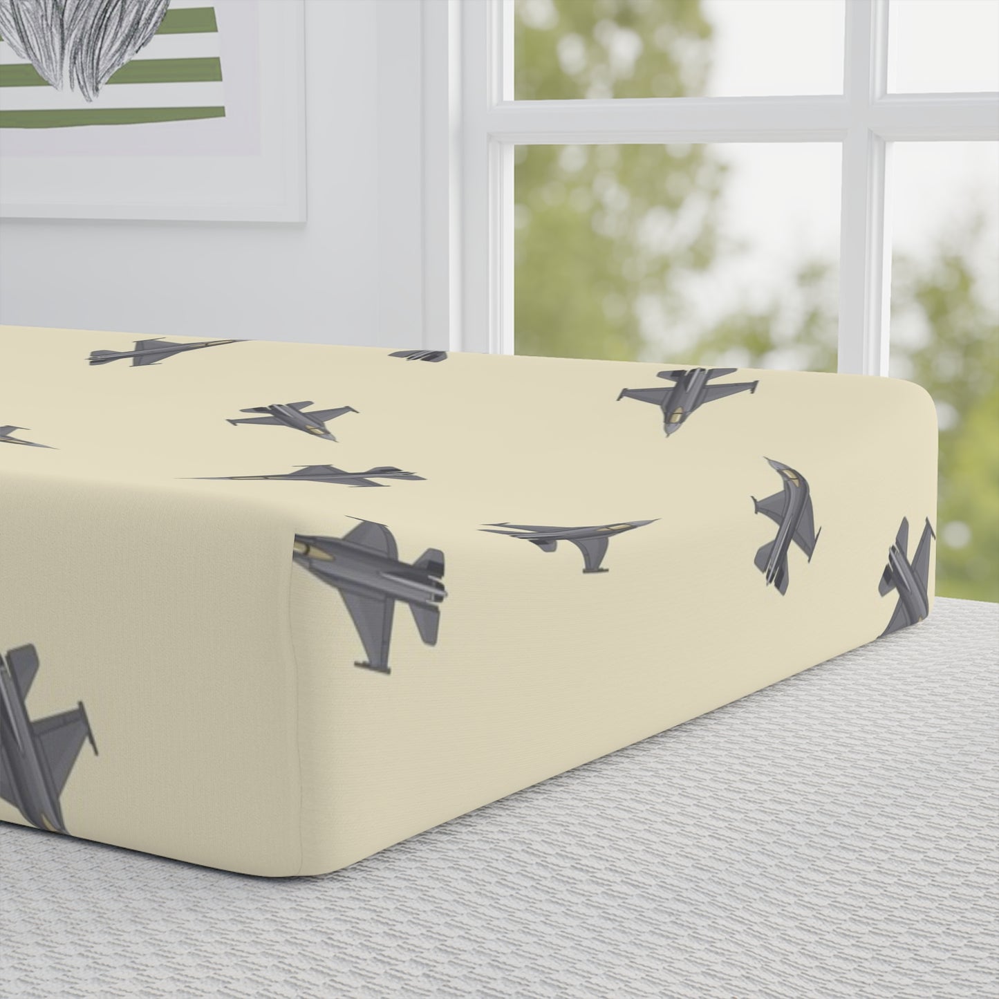 Lil Pilot Pastels Changing Pad Cover Up Close_choose your jet