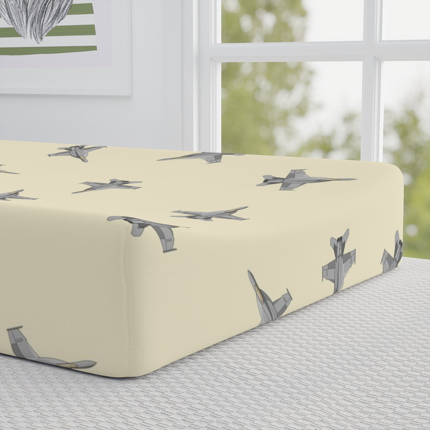 Lil Pilot Pastels Changing Pad Cover Up Close_choose your jet