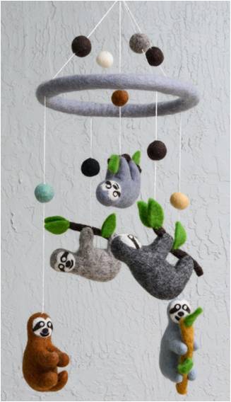 Lil Sloth Baby Mobile