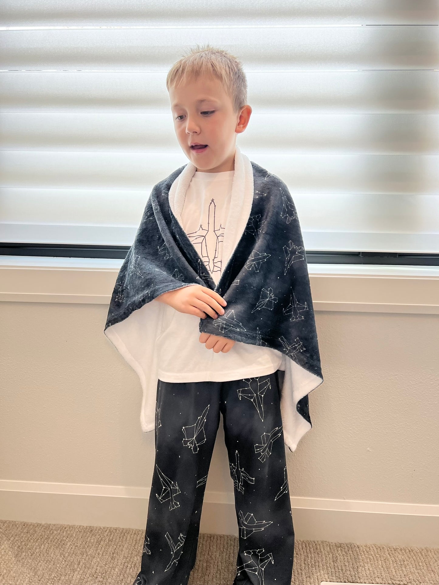 Starry Jet Night Plush Blanket (30" X 40" Baby/Toddler)