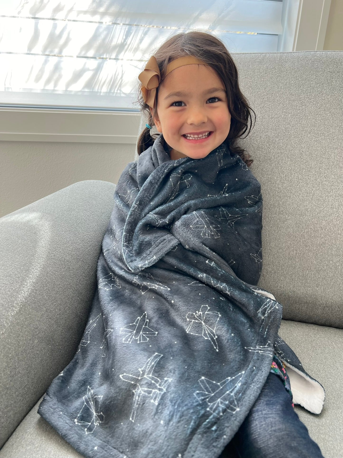 Starry Jet Night Plush Blanket (30" X 40" Baby/Toddler)