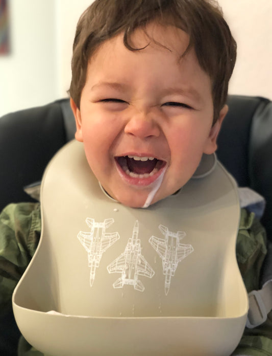 CLOSEOUT: Blueprint Aviation Silicone Bib (offered in A-10, F-15C, F-15E, F-16, F-22, T-38, KC-135 and T-6 )