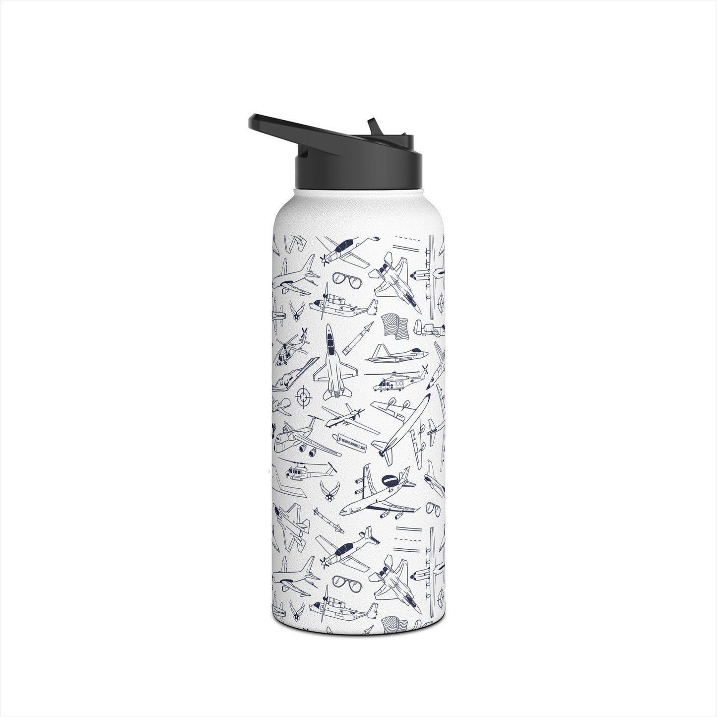 USAF Zoom + Boom Stainless Steel Water Bottles (12oz, 16oz, 32oz)