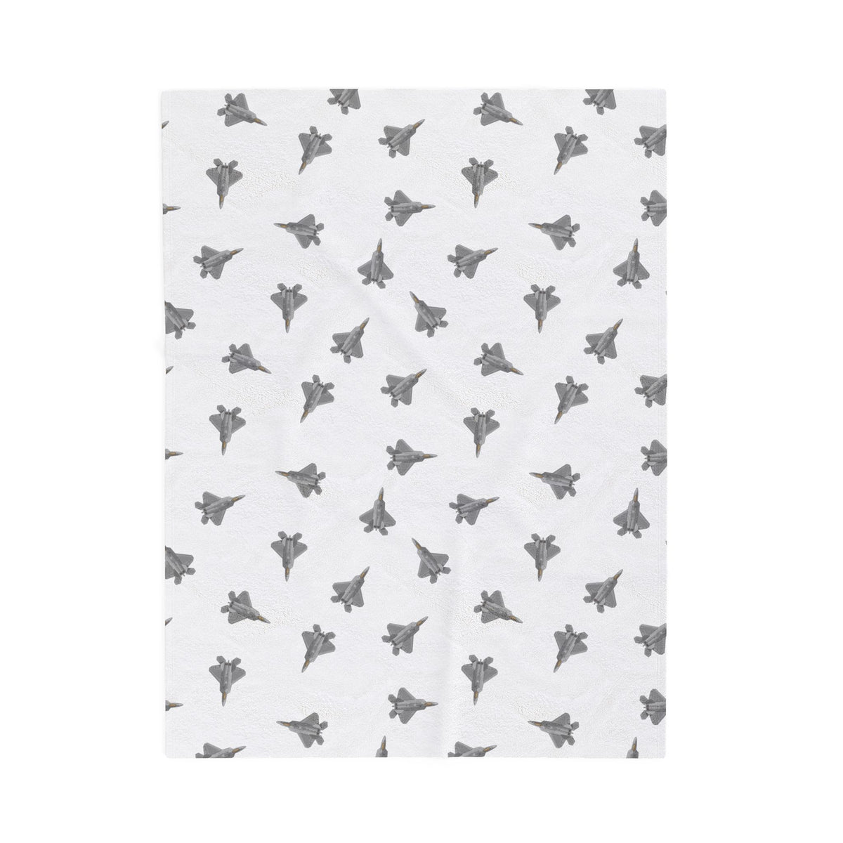 F-22 Raptor Lil Pilot Pastels Collection Plush Blanket (60" X 80" Twin Size)