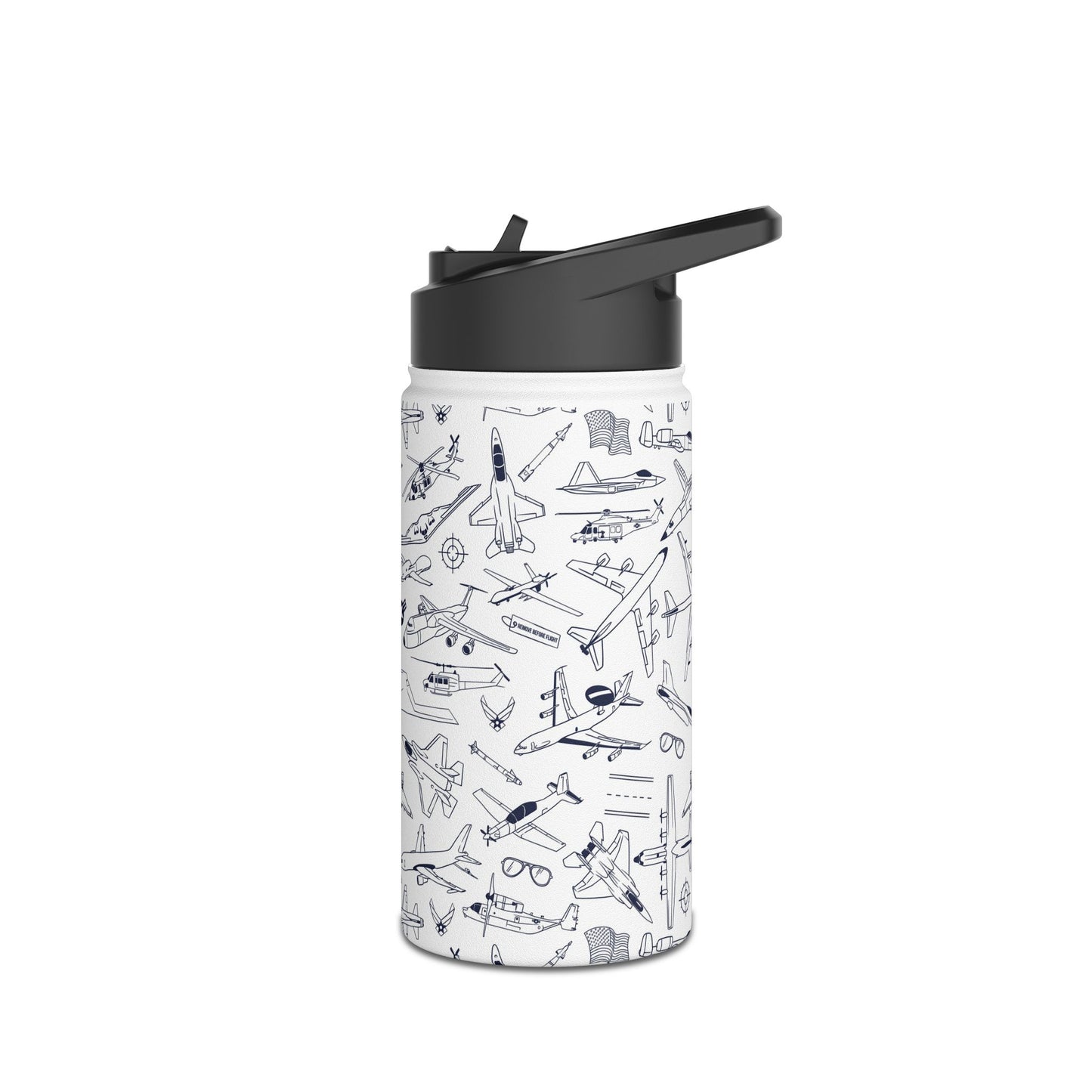USAF Zoom + Boom Stainless Steel Water Bottles (12oz, 16oz, 32oz)