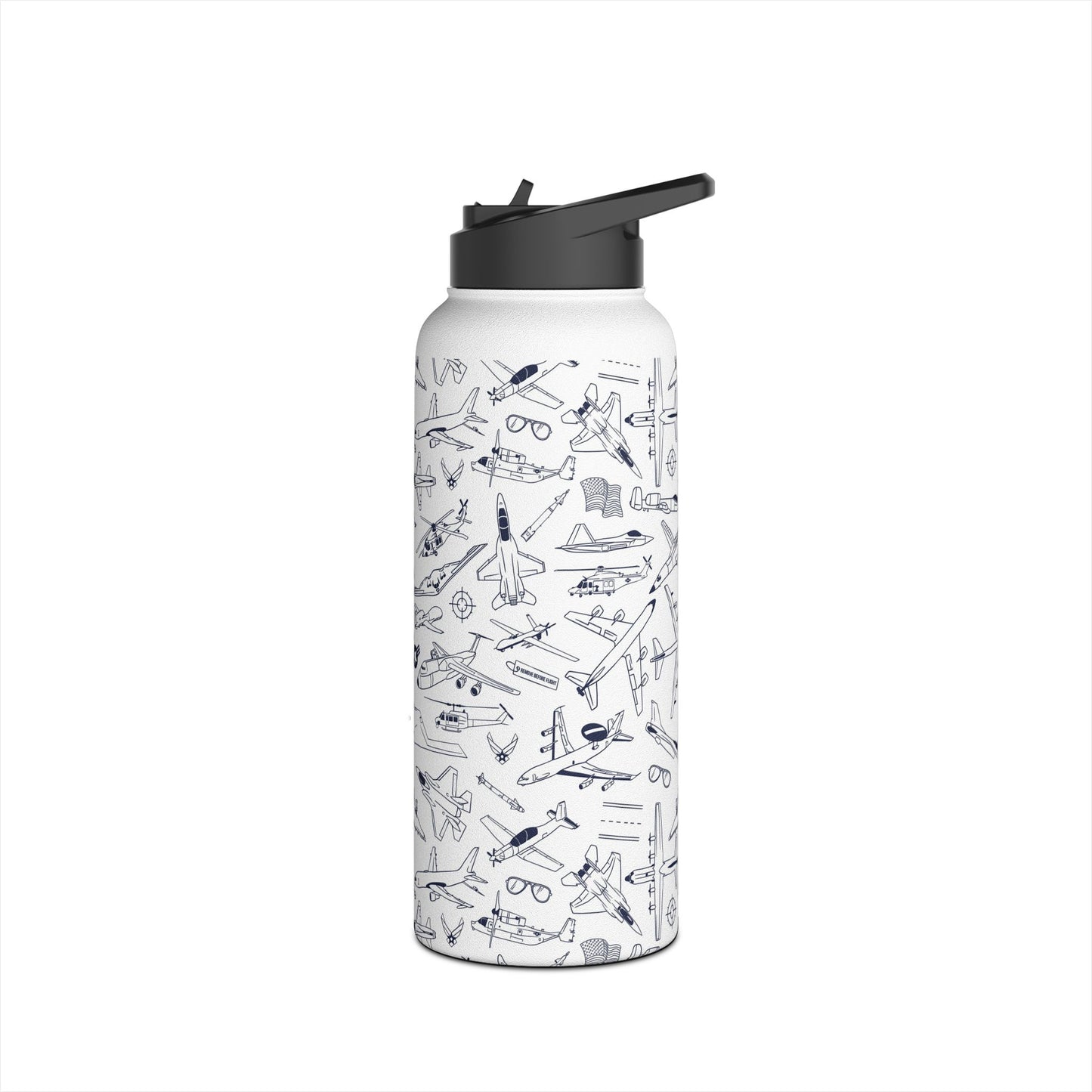 USAF Zoom + Boom Stainless Steel Water Bottles (12oz, 16oz, 32oz)