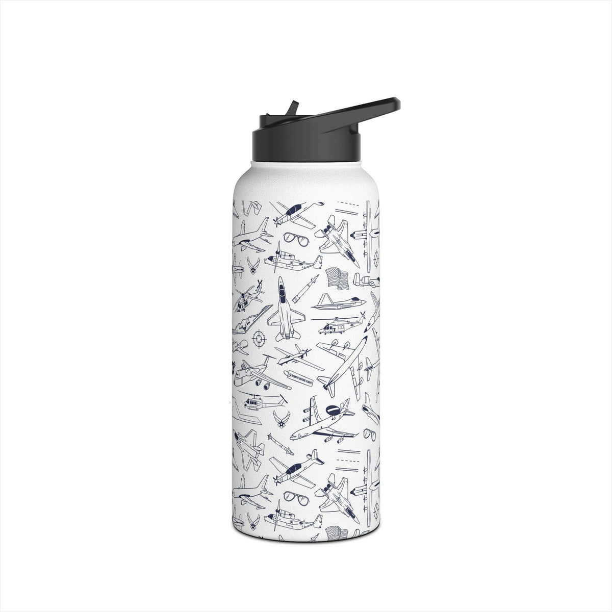 USAF Zoom + Boom Stainless Steel Water Bottles (12oz, 16oz, 32oz)