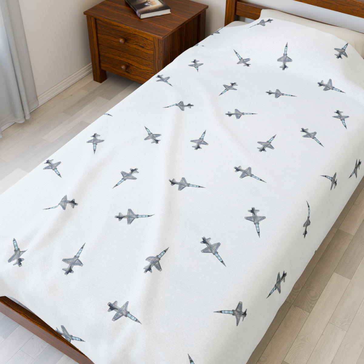 T-38 Talon Lil Pilots Collection Plush Blanket (60" X 80" Twin size)