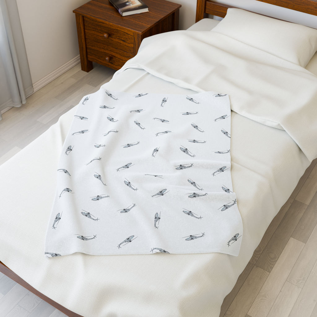 AH-1Z Viper Lil Pilots Collection Plush Blanket (30" X 40" Baby/Toddler)