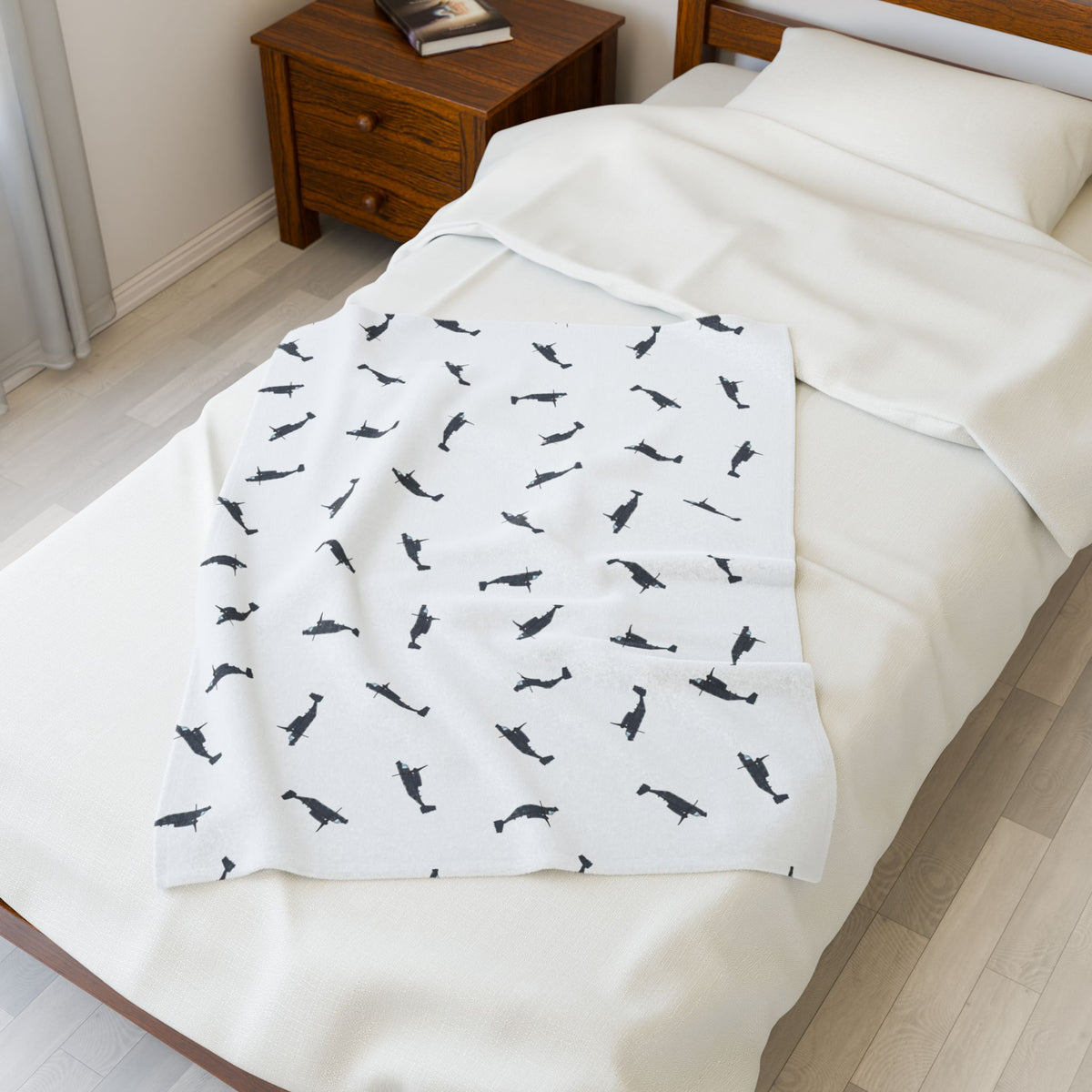 CV-22 Osprey Lil Pilots Collection Plush Blanket (30" X 40" Baby/Toddler)
