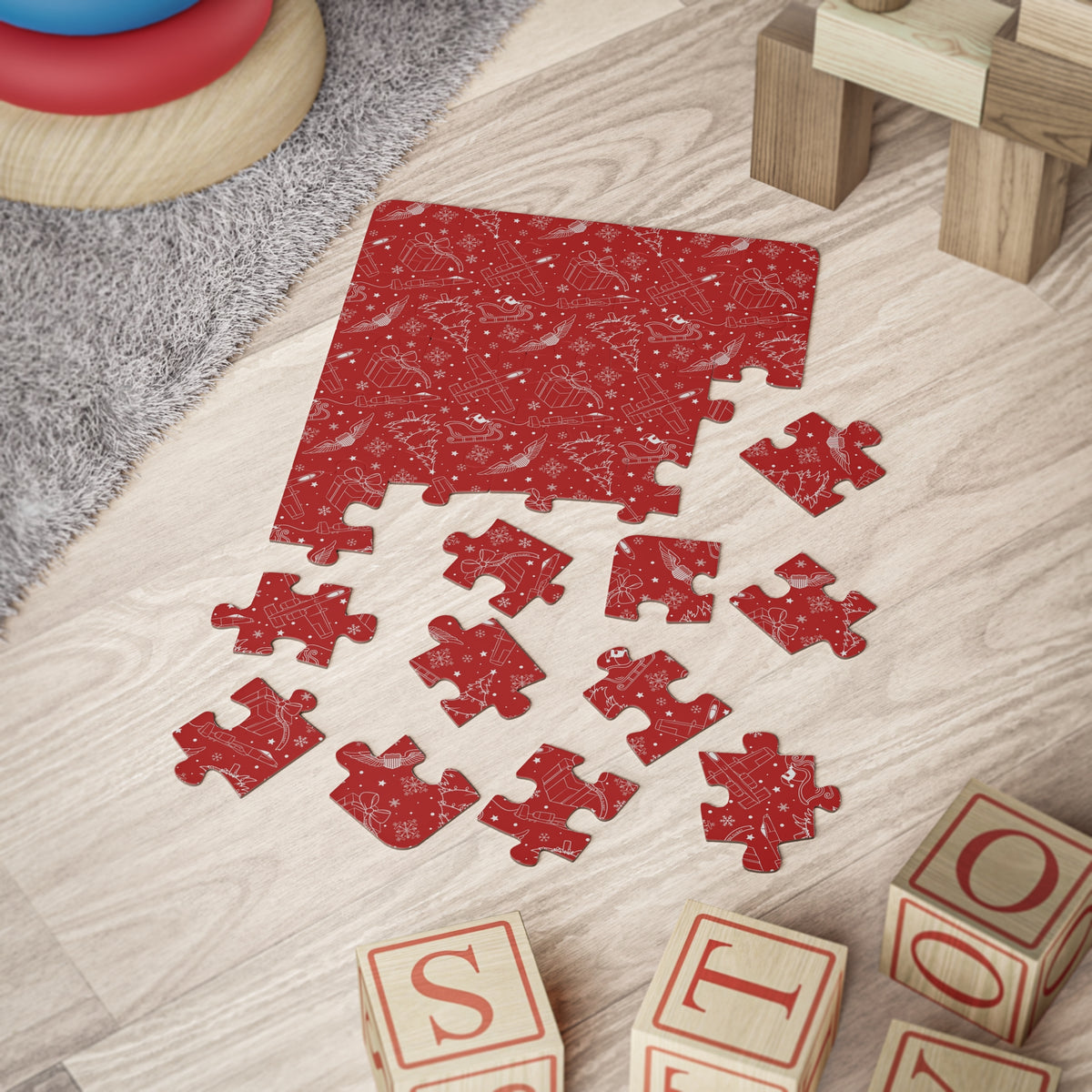 A-10 It's a Fighter Jet Christmas  Kids Puzzle (30-Piece)