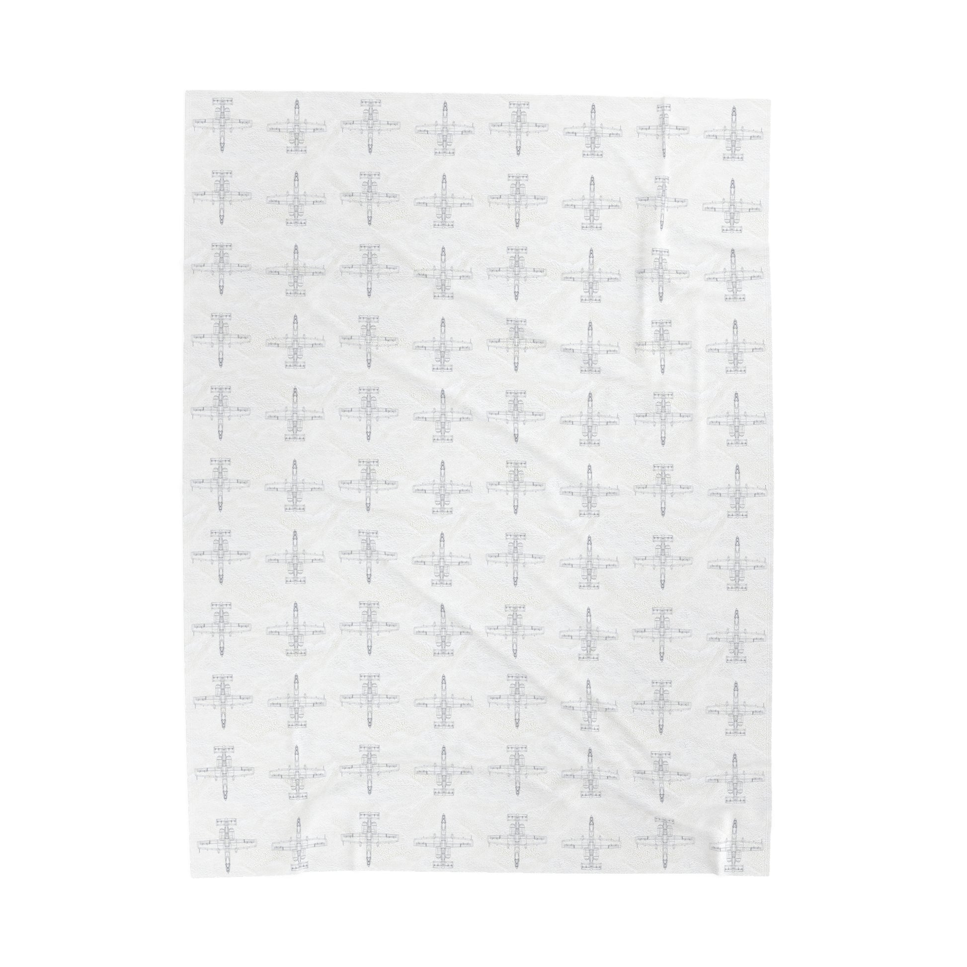 Lil Posh Shop blueprint Fighter Jet Blanket
