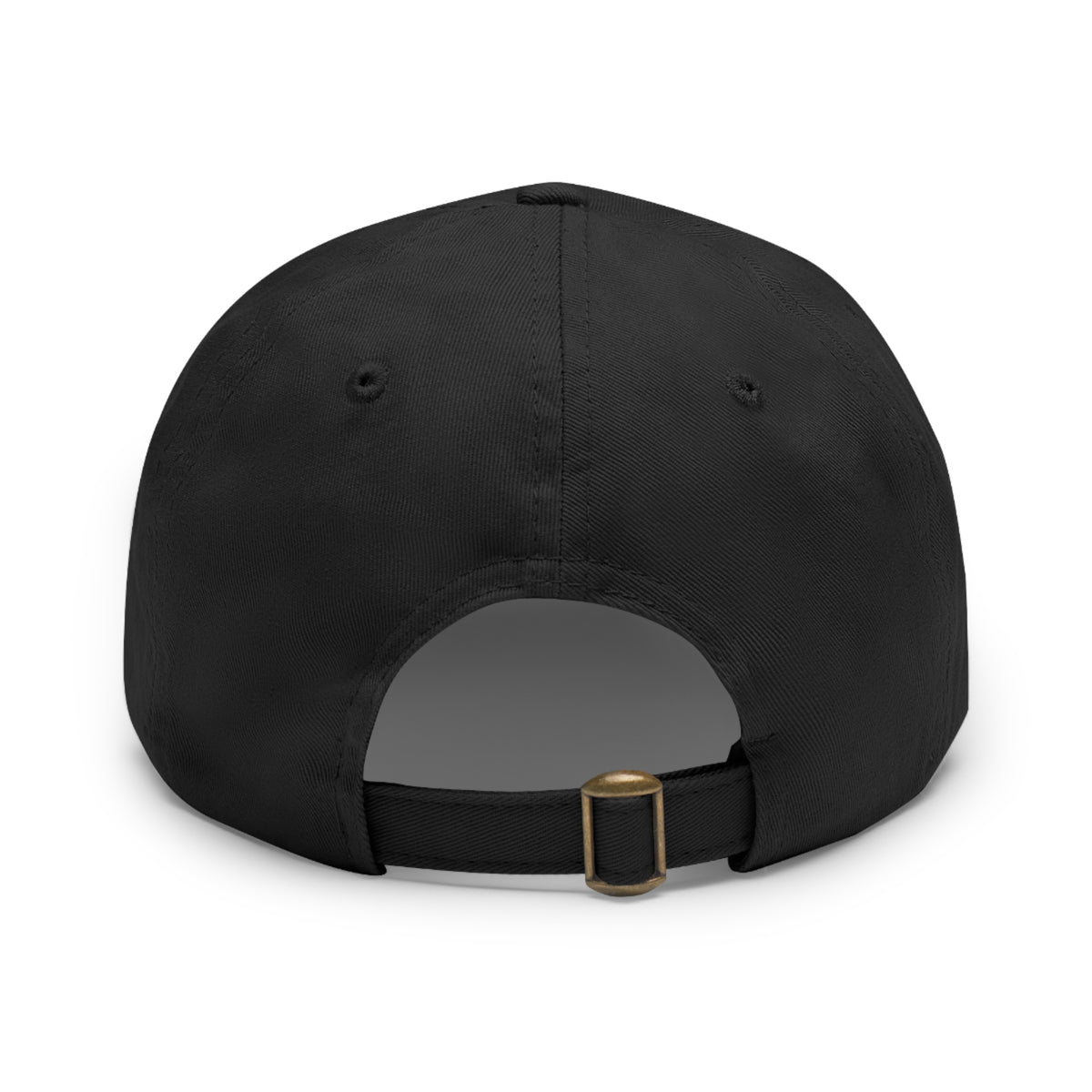 American Flag Hat with Leather Patch black/light brown patch