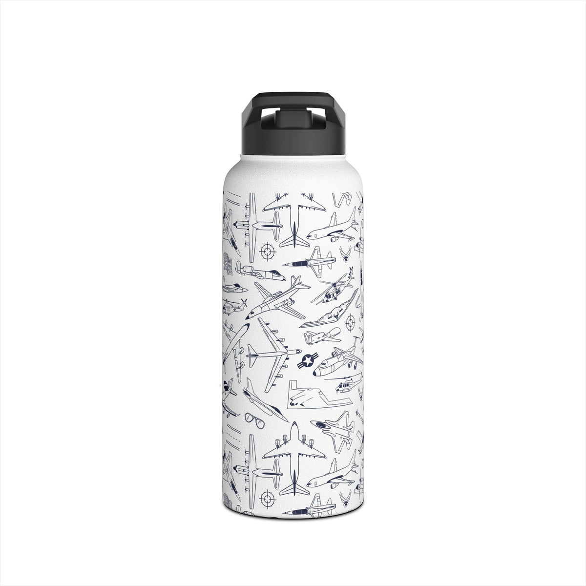 USAF Zoom + Boom Stainless Steel Water Bottles (12oz, 16oz, 32oz)