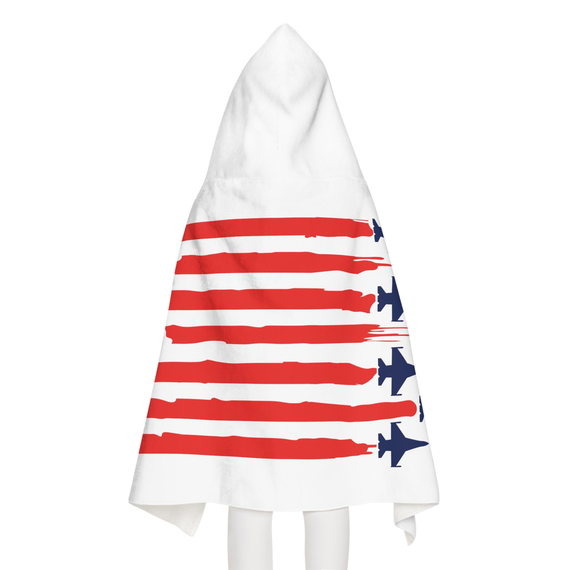 F-16 American Flag Youth Hooded Towel