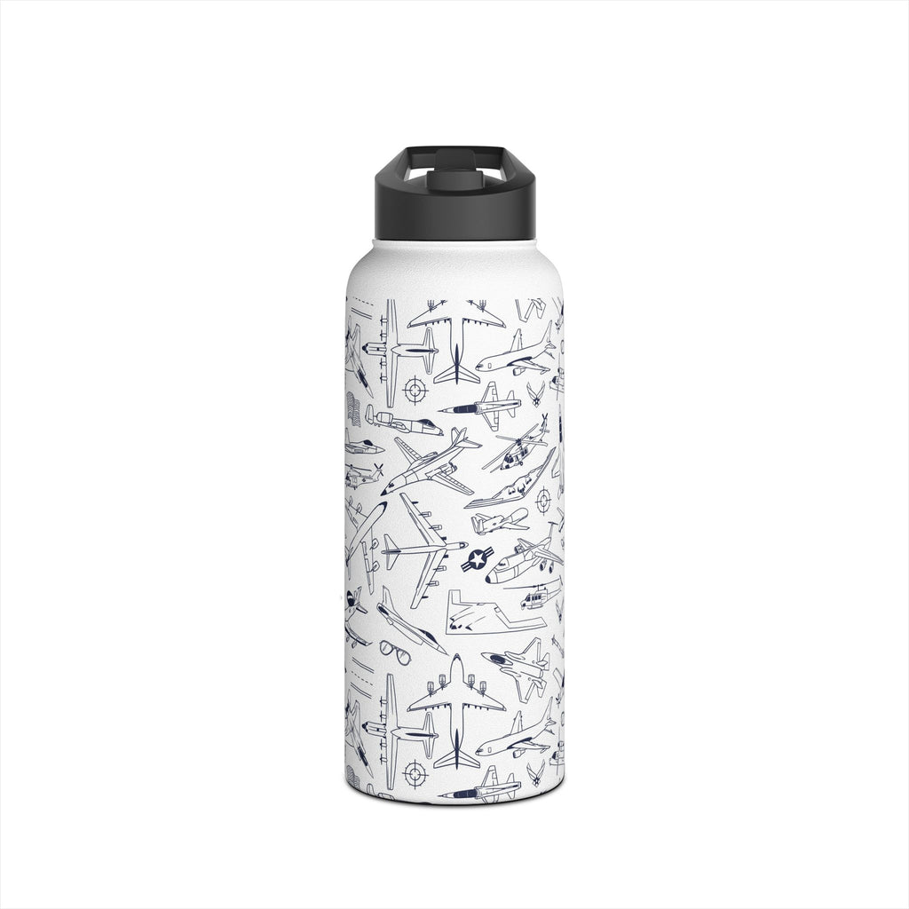 USAF Zoom + Boom Stainless Steel Water Bottles (12oz, 16oz, 32oz)