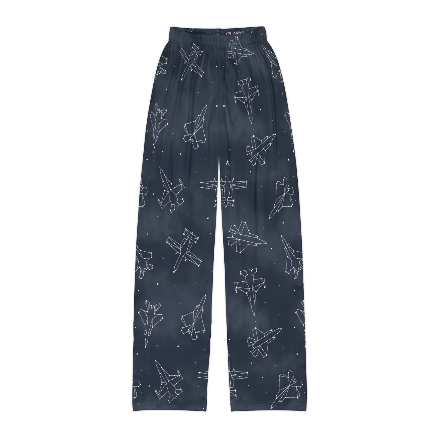 CURRENTLY OUT OF STOCK Starry Jet Night -Fighter Jets in the Sky- Kids Pajama Pants (size XS-L)