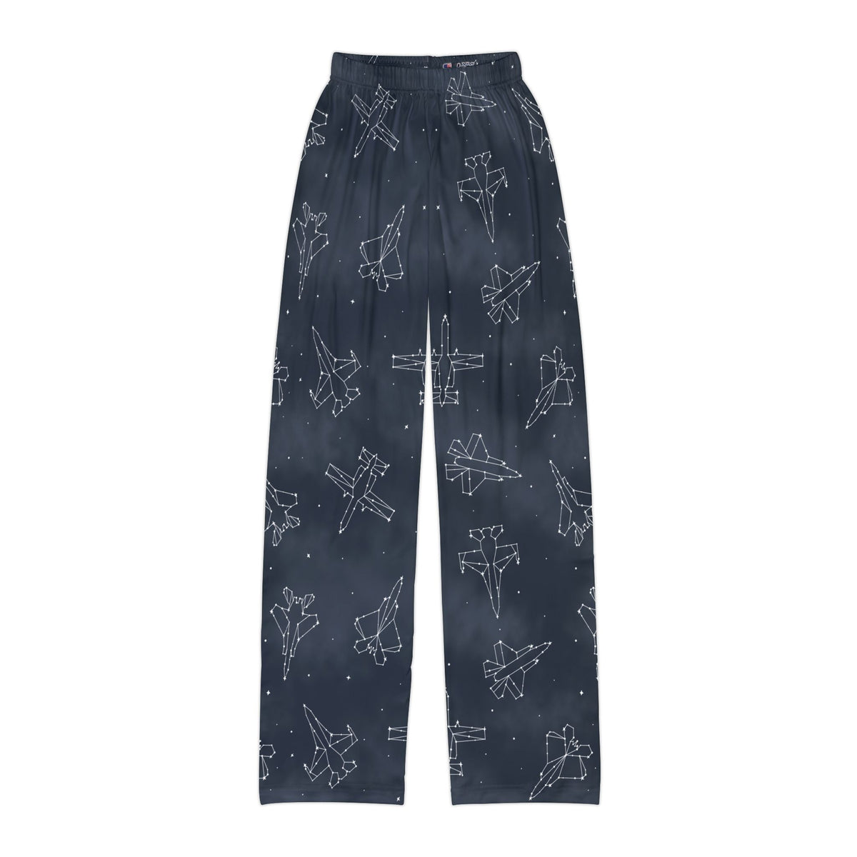 Starry Jet Night -Fighter Jets in the Sky- Kids Pajama Pants (size XS-L)