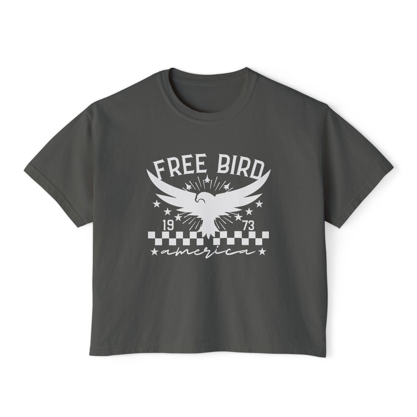 free bird grey women boxy