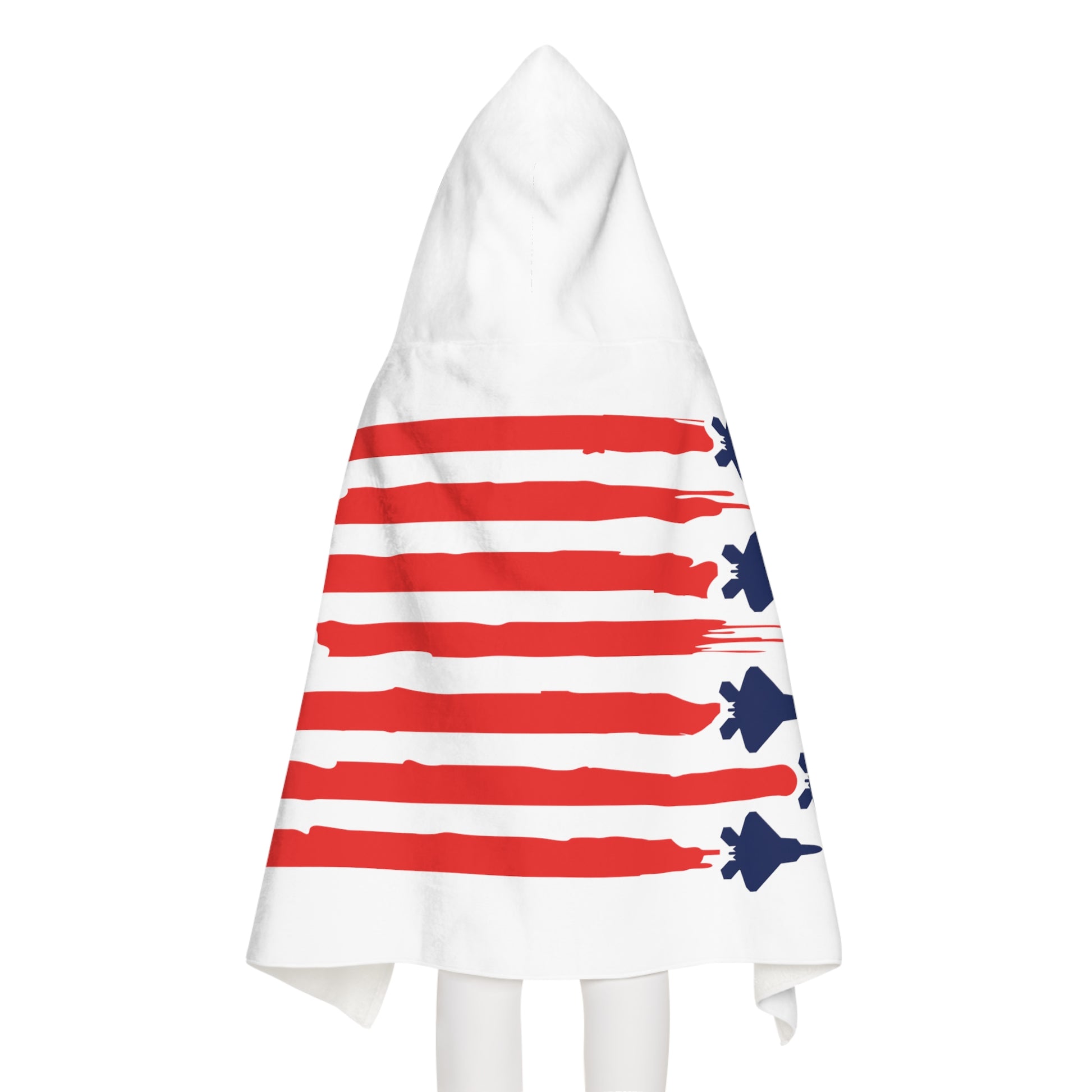 F-22 American Flag Youth Hooded Towel