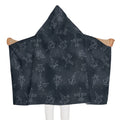 Starry Jet Night -Fighter Jets in the Sky-Youth Hooded Towel