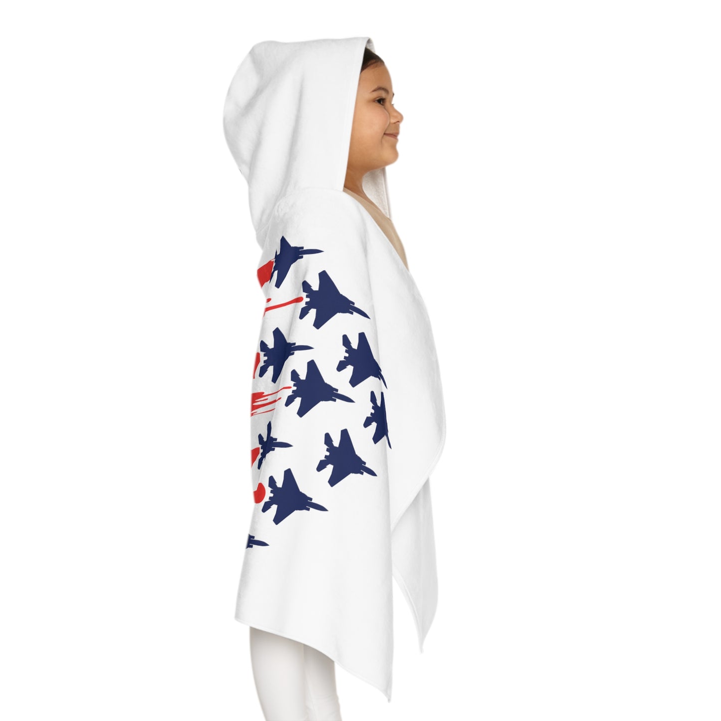 F-15 American Flag Youth Hooded Towel