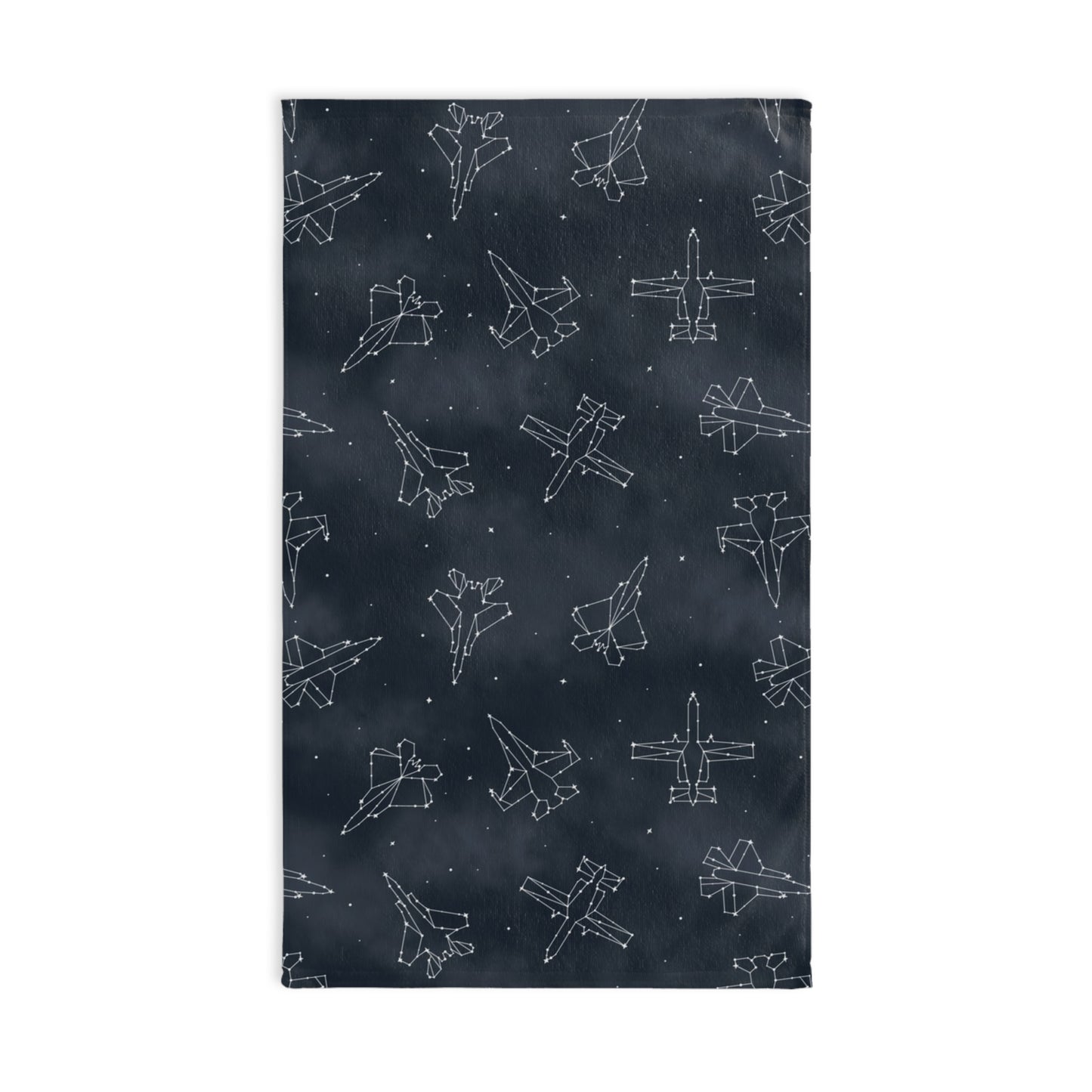 Starry Jet Night- Fighter Jets in the Sky- Hand Towel