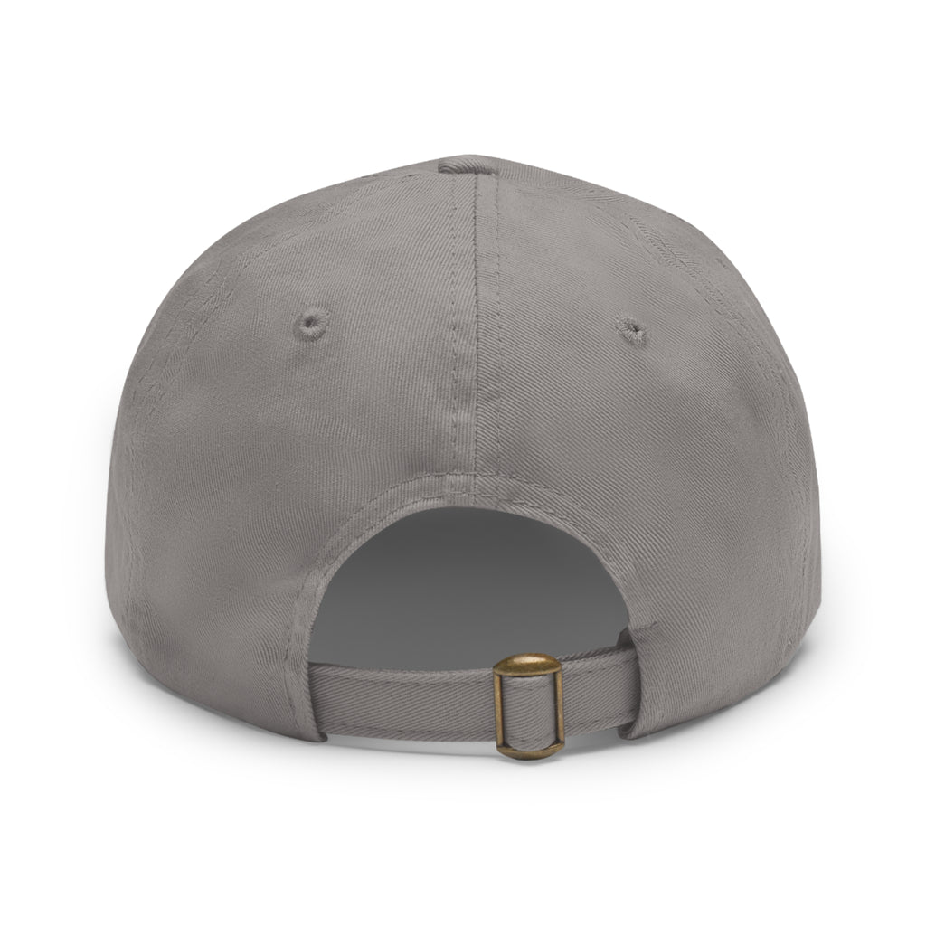 American Flag Hat with Leather Patch grey/grey patch