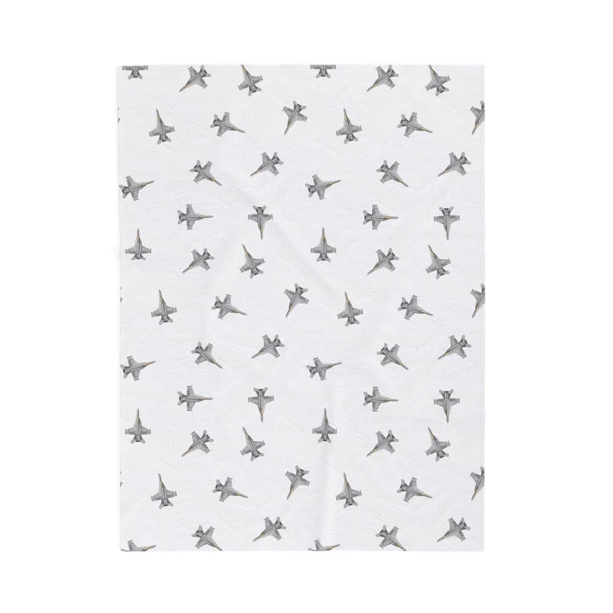 F-18 Lil Pilots Collection Plush Blanket (50" X 60" Couch Throw)