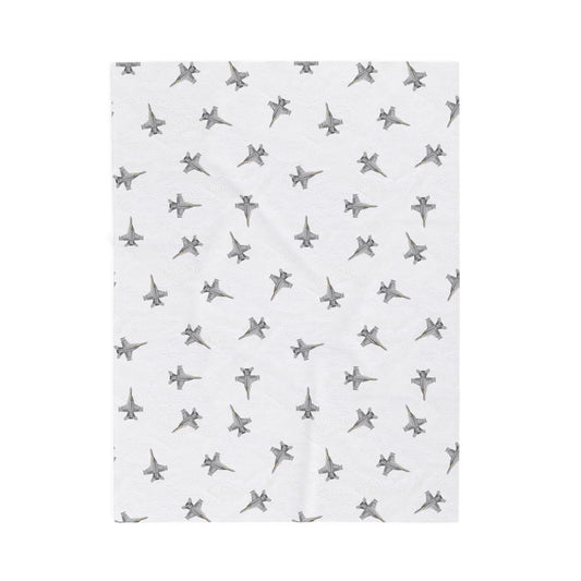 F-18 Lil Pilots Collection Plush Blanket (3 sizes)