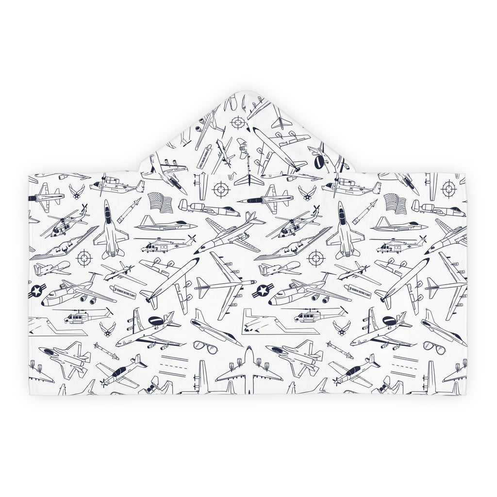 USAF Zoom + Boom-Youth Hooded Towel