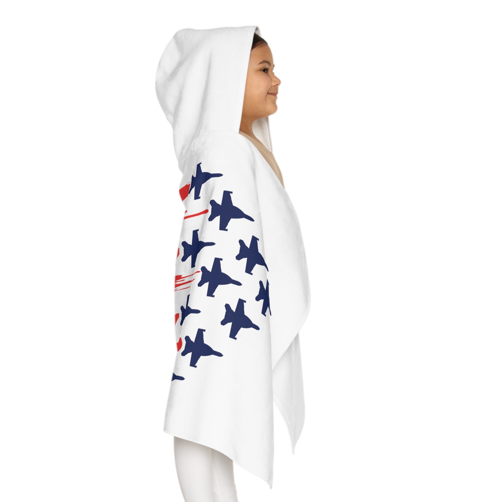 American Flag Youth Hooded Towel