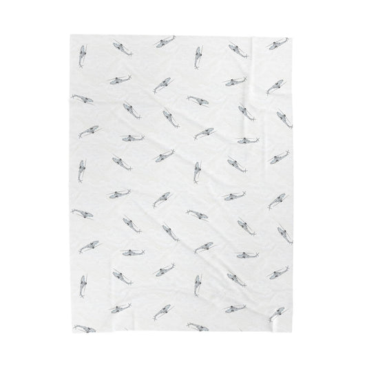 AH-1Z Viper Lil Pilots Collection Plush Blanket (60" X 80" Twin Size)
