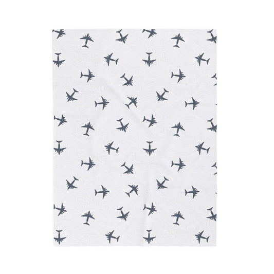 C-17 Globemaster Lil Pilots Collection Plush Blanket (3 Sizes)