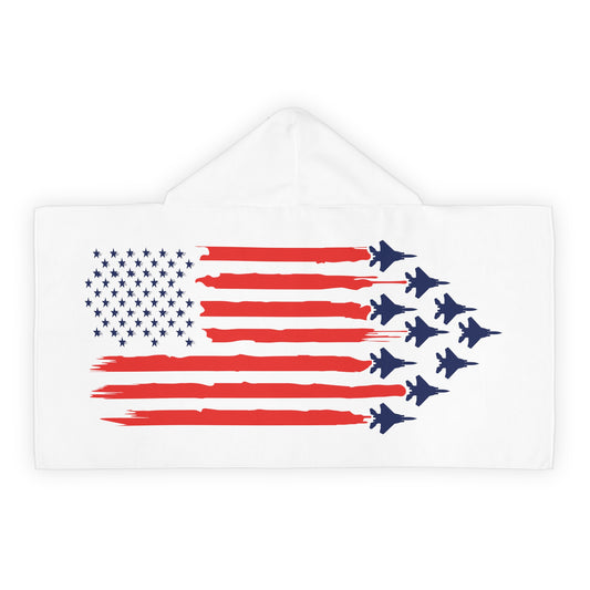 F-15 American Flag Youth Hooded Towel